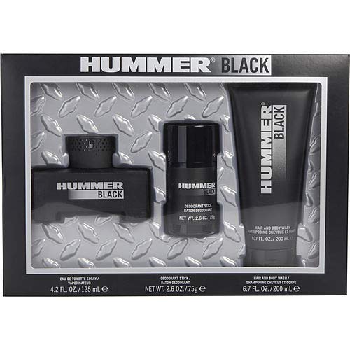 Hummer Black 3-Piece Set 4.2oz Men EDT Spray
