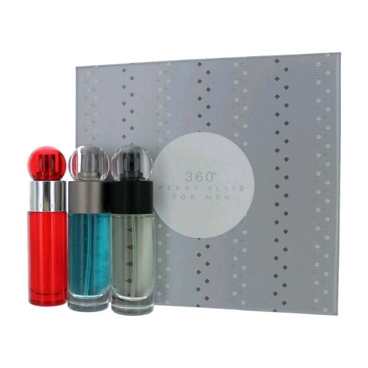 Perry Ellis 360 Trio 3-Piece Set 1.0oz Men EDT Spray