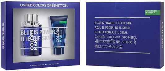 Benetton Color Blue 2-Piece Set 3.3oz Men EDT Spray