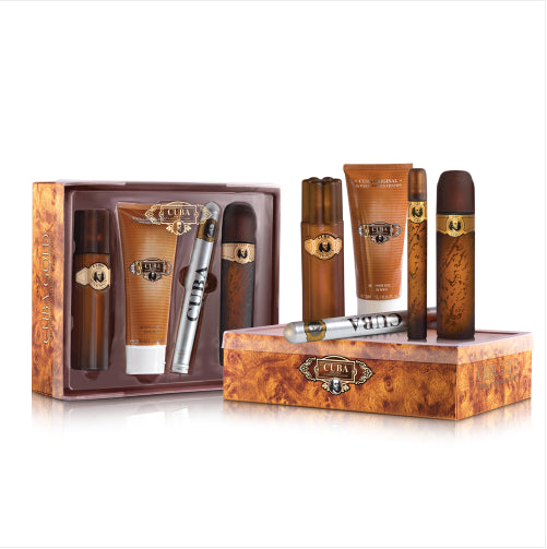Cuba Gold 5-Piece Set 3.4oz Men EDT Spray
