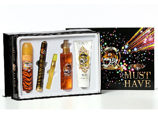 Cuba Tiger Must Have 5-Piece Set 3.4oz Women EDP