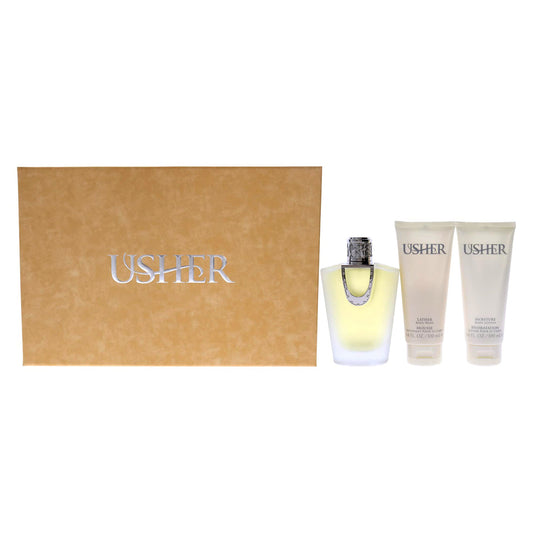 Usher 3-Piece Set 3.4oz Women EDP Spray