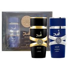 Lattafa Asad 2-Piece Set 3.4oz Men EDP Spray