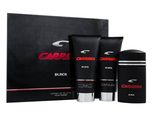 Carrera Black 3-Piece Set 3.4oz Men EDT Spray