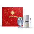 Paco Rabanne Invictus 3-Piece Set 3.4oz Men EDT Spray