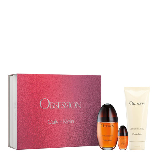 Calvin Klein Obsession 3-Piece Set 3.4oz Women EDP Spray