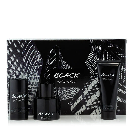 Kenneth Cole Black 4-Piece Set 3.4oz Men EDT Spray