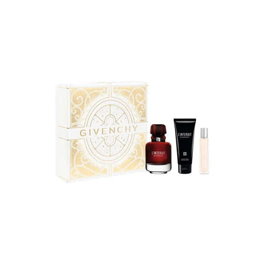 L'interdit Rouge 3pc Set By Givenchy 2.7oz EDP Spray