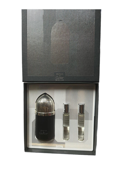 Cartier Pasha Noir 3-Piece Set 3.3oz Men EDT Spray