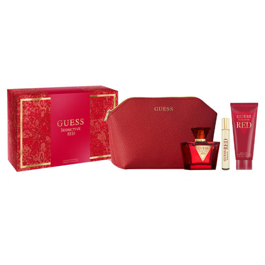 Guess Seductive Red 4-Piece Set 2.5oz Women EDT Spray