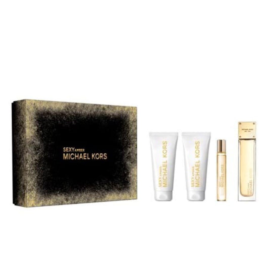 Michael Kors Sexy Amber 4-Piece Set 3.4oz Women EDP Spray