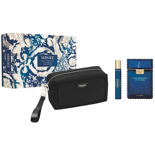Versace Man Fraiche Extreme 3-Piece Set 3.4oz Men EDT Spray